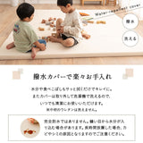 プレイマット シームレス 折りたたみ 幅140cm 幅180cm 幅200cm 大判 ベビーマット サークルマット クッションマット お昼寝 マット ラグ 撥水カバー 騒音緩和 へたりにくい
