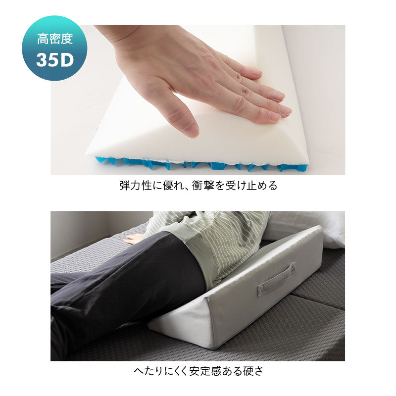 体位変換クッション 2個セット 介護クッション 三角クッション 背あてクッション 足枕 傾斜角度30° 持ち手付き 滑り止め加工 体位変換 体位保持 リハビリ 寝たきり 入院 介護 高齢者 床ずれ防止 逆流予防 むくみ予防