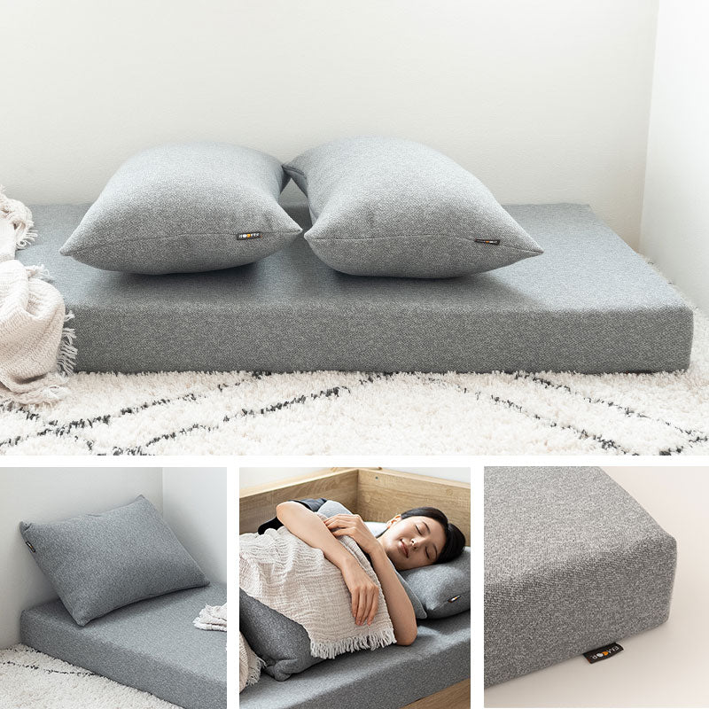 マットレスカバー クッション 2個セット 幅65cm コンパクト ごろ寝