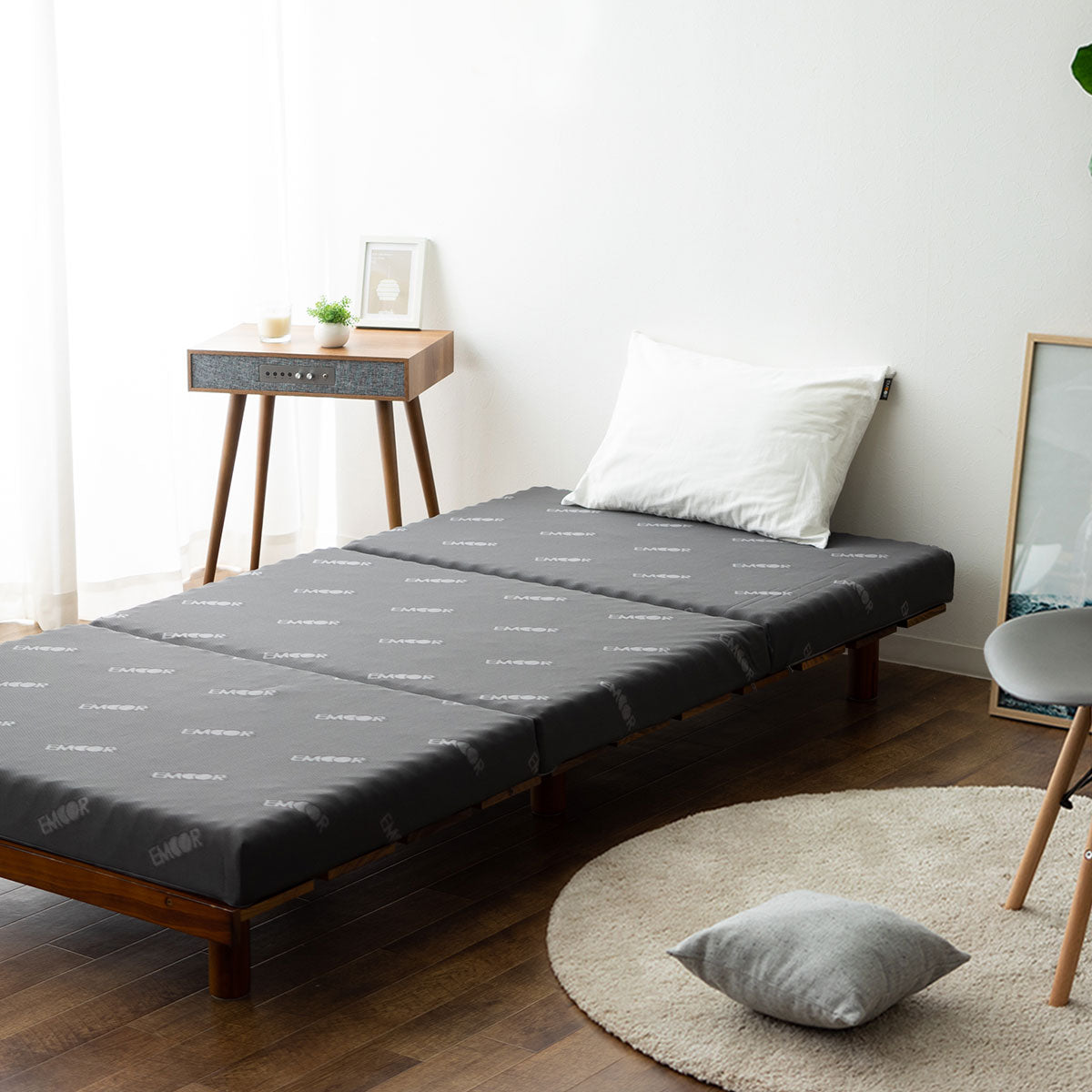 EMOOR START MATTRESS】 マットレス 三つ折り 丸巻き セミシングル