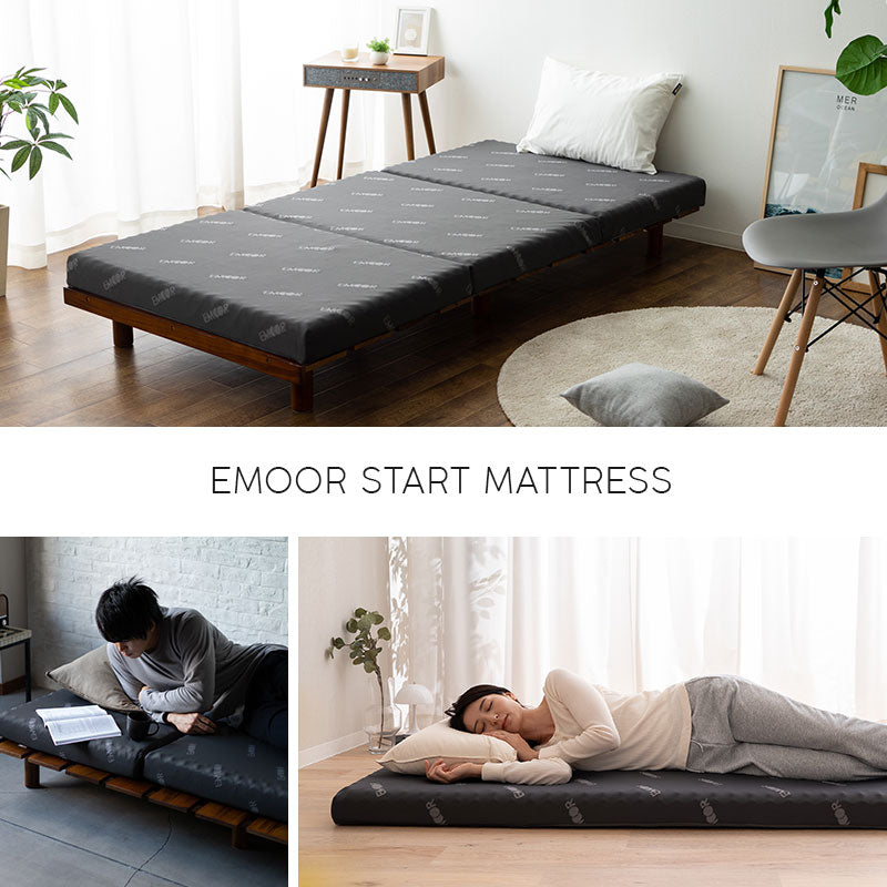 EMOOR START MATTRESS】 マットレス 三つ折り 丸巻き セミシングル