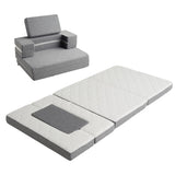 ソファにもなる トランスフォームマットレス シングル 4WAY 1台4役 変形自在 厚さ11cm 三つ折り 折りたたみ マットレス カウチ まくら付き