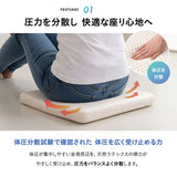 Well Doctor ウェルドクター ヒッププロテクター ラテックス シートクッション イス用クッション 座布団 チェアパッド お尻 滑り止め付き