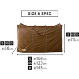 布団セット収納ケース ハイスタンダード 4点セット (掛け布団・敷き布団・枕・毛布1枚程度対応) 持ち手付き 通気孔付き バッグ