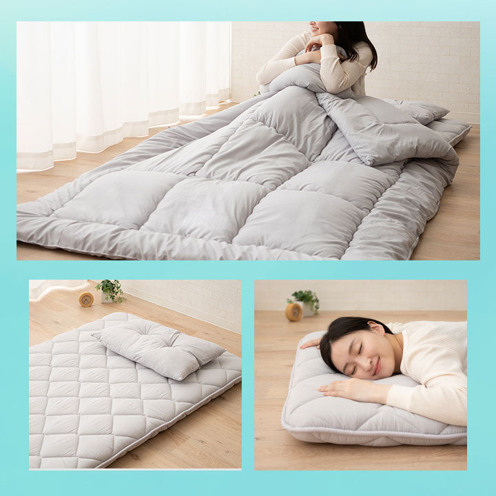 日本製 布団3点セット 抗菌・防臭・防ダニ 非圧縮 ふんわり「クラッセ3