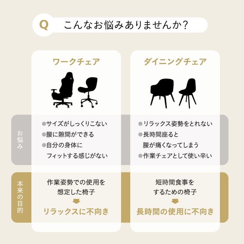 パーソナルチェア リクライニングチェア 可動式クッション付き ガス圧