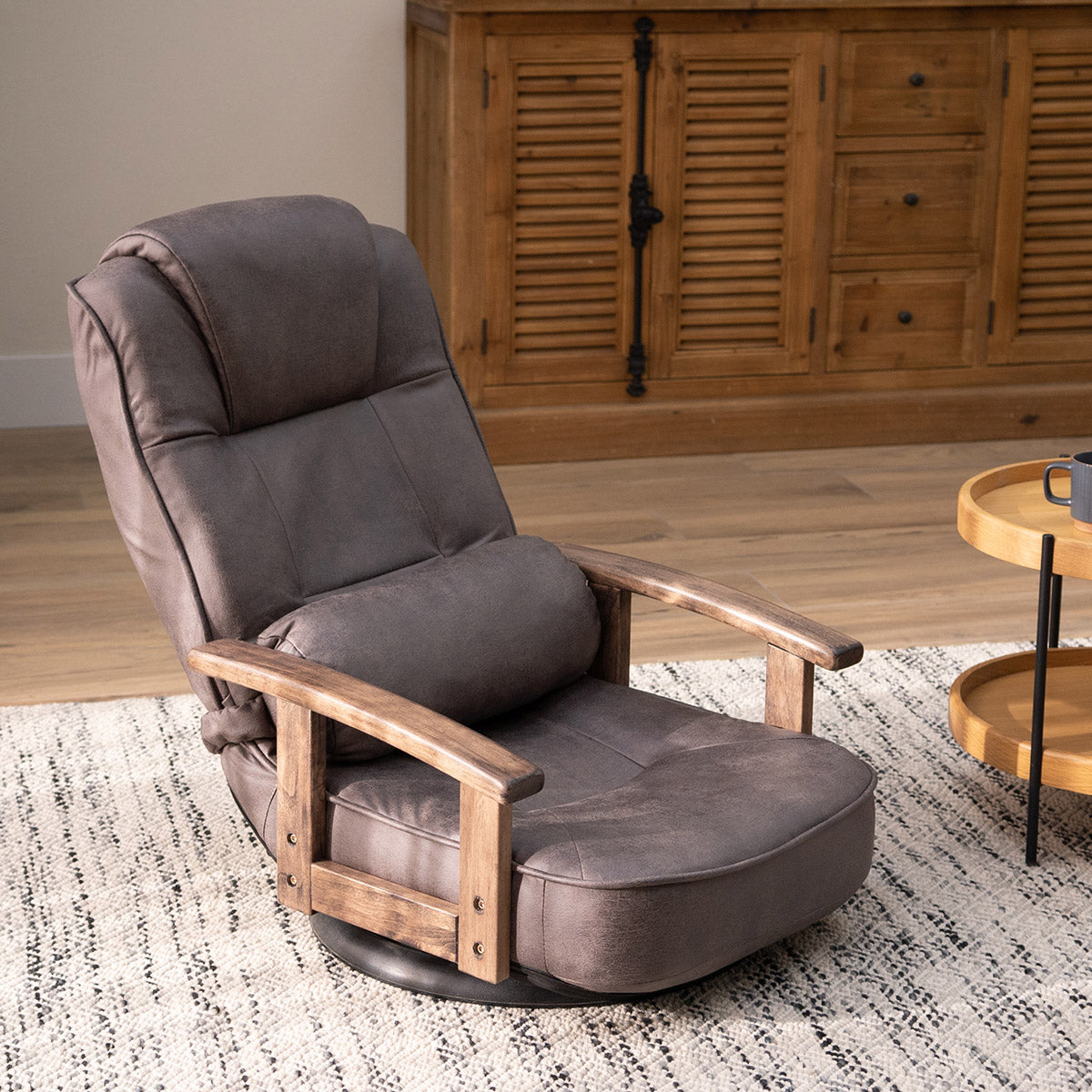 回転座椅子 リクライニングチェア ポケットコイル 座椅子 ソファ