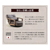 ポケットコイル 回転座椅子 リクライニングチェア 完成品 360°回転 ファブレザー 回転式 肘付き 一人用 一人掛け 座椅子 パーソナルチェア ソファ