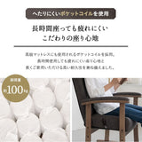 高座椅子 「れおん」 プレミアム 無段階リクライニングチェア ワイド 大きめ ゆったり 高身長対応 ポケットコイル座面 座面高調節可 本革調 ファブレザー 手元レバー