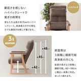 【有吉くんの正直さんぽで絶賛】背もたれにこだわった高座椅子 「あかり」 リクライニングチェア 可動式クッション 高さ調節可 無段階リクライニング ショールーム体験可 完成品