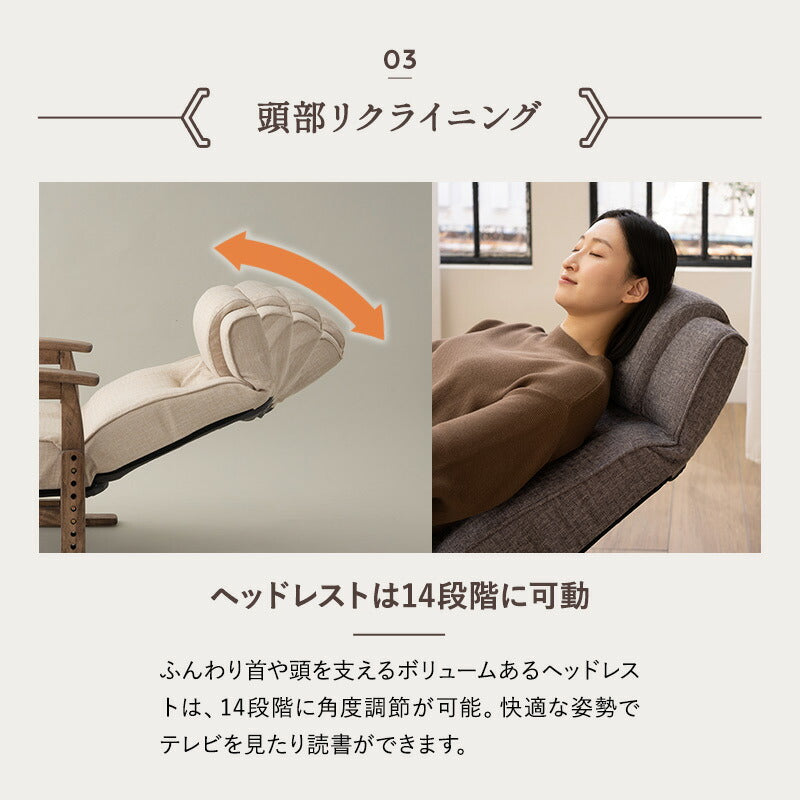 エムール 高座椅子 「かなた」 敬老の日 立ち上がりを考えた ポケットコイル 高座椅子 リクライニング