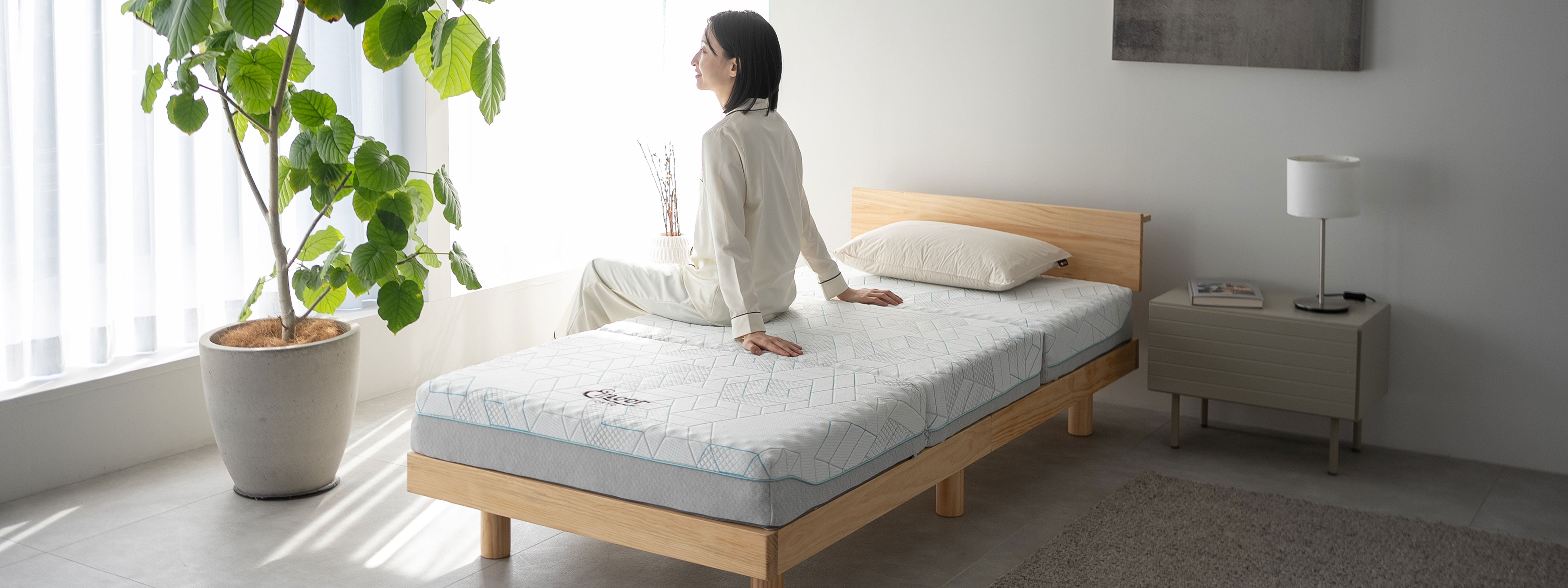 EMOOR グレー マットレス デイベッド 楽天市場】省スペース ベッド