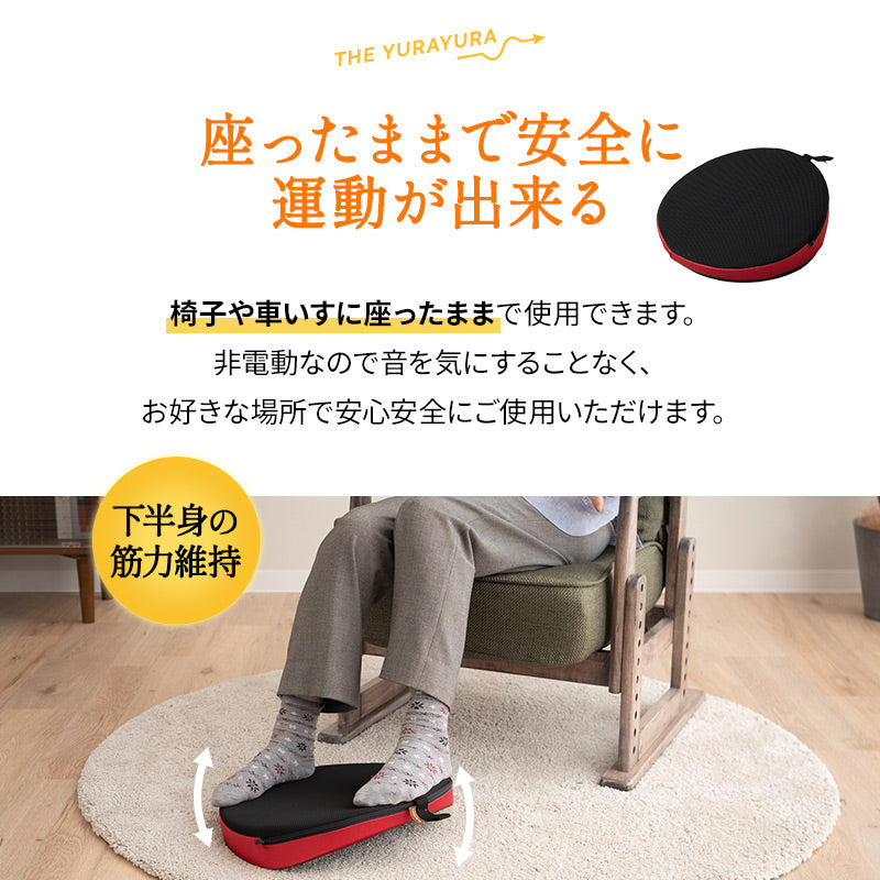【座ゆらゆら】 バランスボード バランスディスク エクササイズマシン 健康器具 座ったまま トレーニング ストレッチ フィットネス ながら運動 ロコモ対策