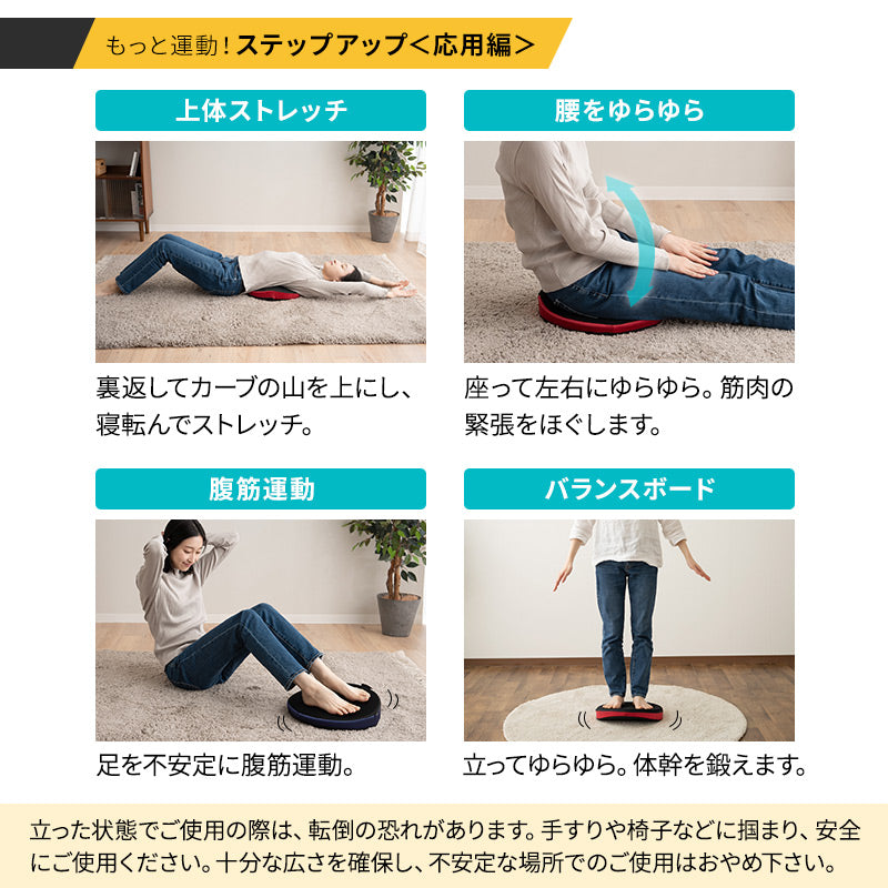 【座ゆらゆら】 バランスボード バランスディスク エクササイズマシン 健康器具 座ったまま トレーニング ストレッチ フィットネス ながら運動 ロコモ対策