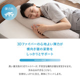 3Dファイバー 抱き枕 円筒 ボディピロー 丸洗いOK 通気性抜群 足枕 あしまくら 腰当て クッション 昼寝 キャンプ 車中泊 防災対策