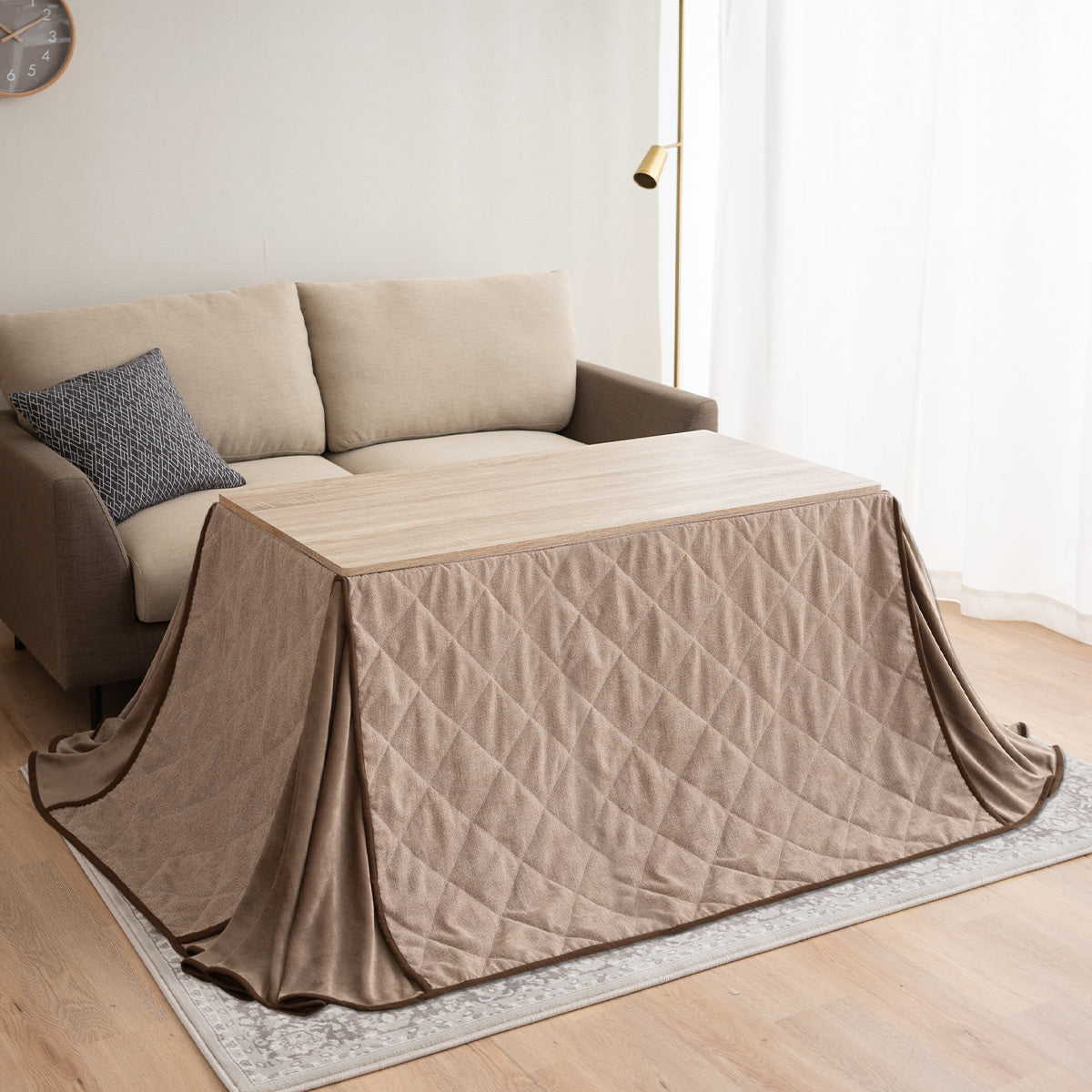 ハイタイプこたつ かわいい  部屋に馴染みやすいデザイン feature_2023_kotatsu_kotatsufuton_hightype | TWO-ONE STYLEネット