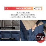 こたつテーブル＋こたつ掛け布団 セット 長方形 幅120cm ハイタイプ 省スペースデザイン