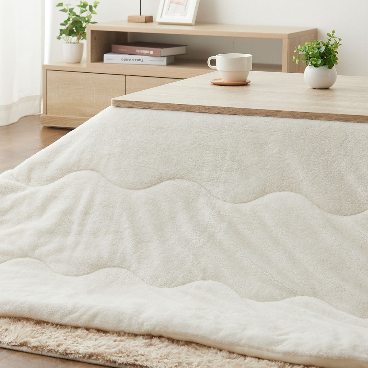 こたつテーブル＋こたつ掛け布団 セット 長方形 120cm