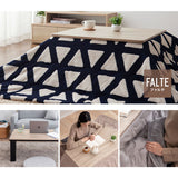 こたつテーブル＋こたつ掛け布団 セット 長方形 90cm