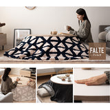 FALTE ファルテ こたつテーブル＋こたつ掛け布団 2点セット 直径105cm 円形 ロータイプ 折りたたみ こたつ布団 やぐら テーブル 机