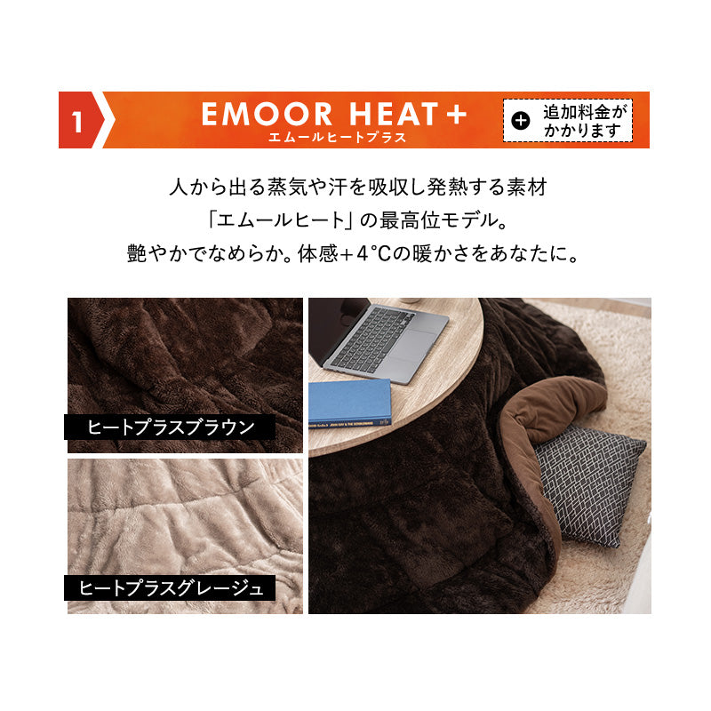 FALTE ファルテ こたつテーブル＋こたつ掛け布団 2点セット 直径105cm 円形 ロータイプ 折りたたみ こたつ布団 やぐら テーブル 机