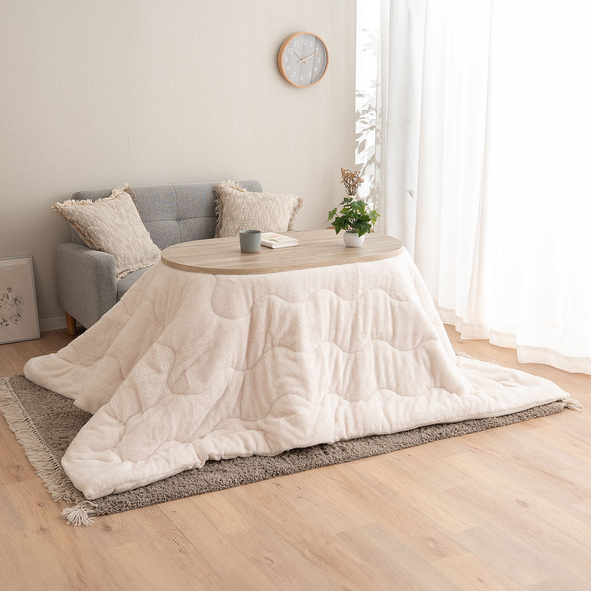 ハイタイプこたつテーブル　布団　セット 山善（YAMAZEN） こたつ テーブル ダイニングこたつ 布団セット 高さ