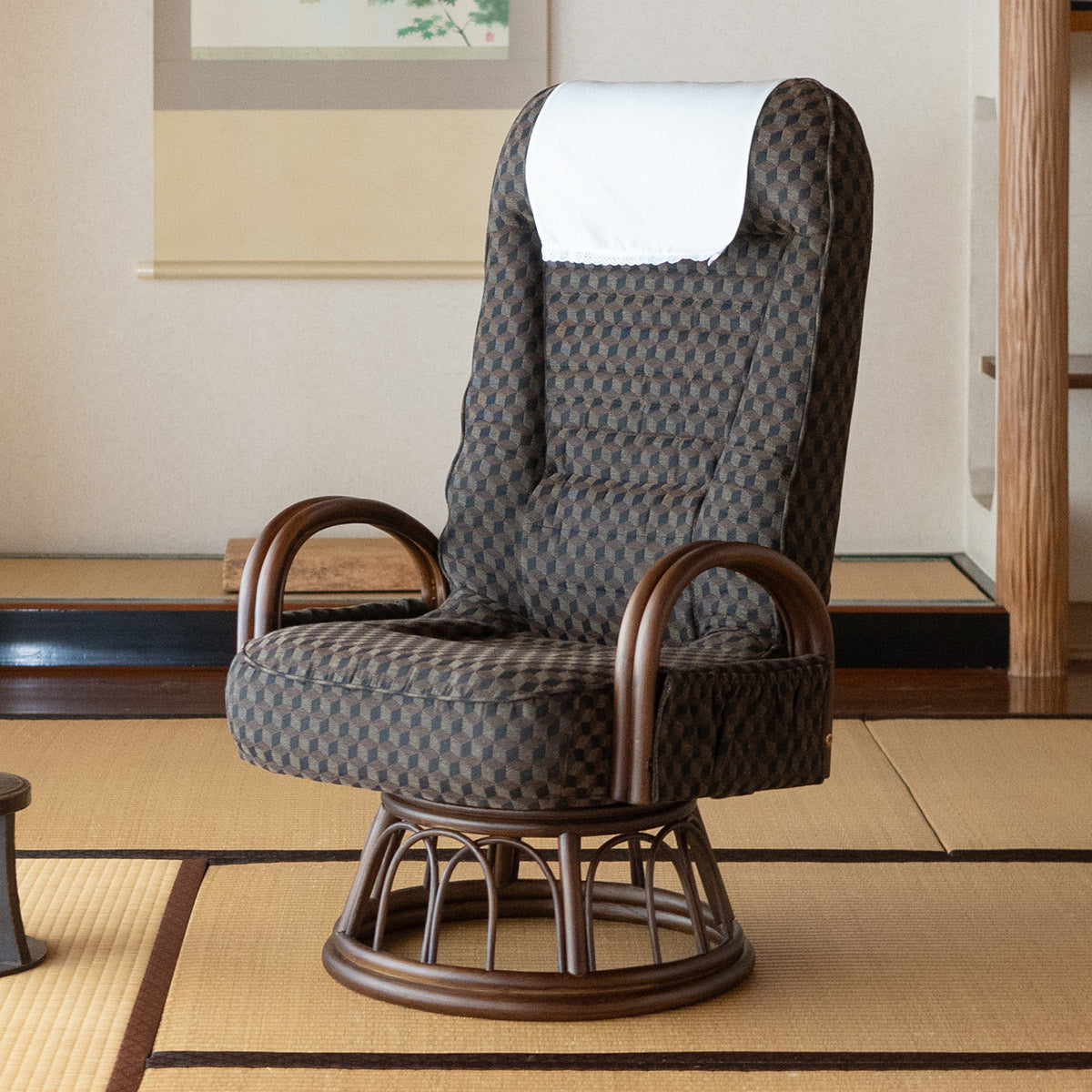 エムール　高座椅子「ゆるり」ブラウン Amazon｜エムール 回転高座椅子 ゆるり リクライニングチェア