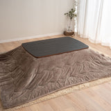 こたつテーブル＋こたつ掛け布団 2点セット 幅105cm 長方形 ロータイプ 木目調 ストーン調 こたつ布団 やぐら デスク 机 オールシーズン