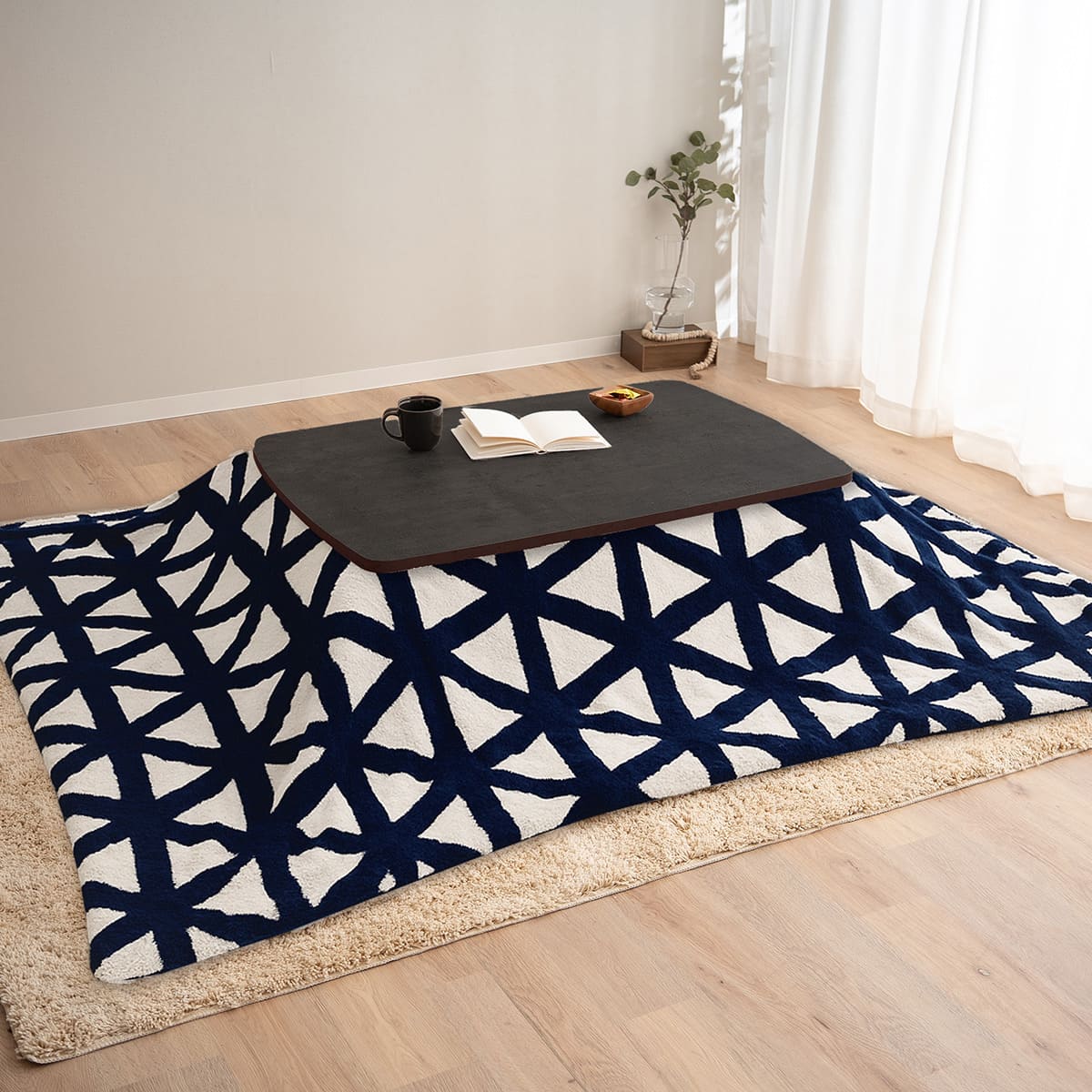 TRONCO】 こたつテーブル＋こたつ掛け布団 2点セット 幅105cm 長方形