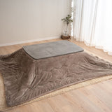 こたつテーブル＋こたつ掛け布団 2点セット 幅105cm 長方形 ロータイプ 木目調 ストーン調 こたつ布団 やぐら デスク 机 オールシーズン