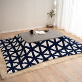 こたつテーブル＋こたつ掛け布団 2点セット 幅105cm 長方形 ロータイプ 木目調 ストーン調 こたつ布団 やぐら デスク 机 オールシーズン