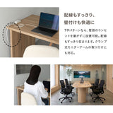 ダイニングテーブル ELMA 食卓テーブル 幅150cm ペニンシュラ型 壁付け 木目調 シングルレッグ 食卓用 ダイニング リビングダ キッチン オフィス 食事 仕事 ワーク 4人掛け エルマ