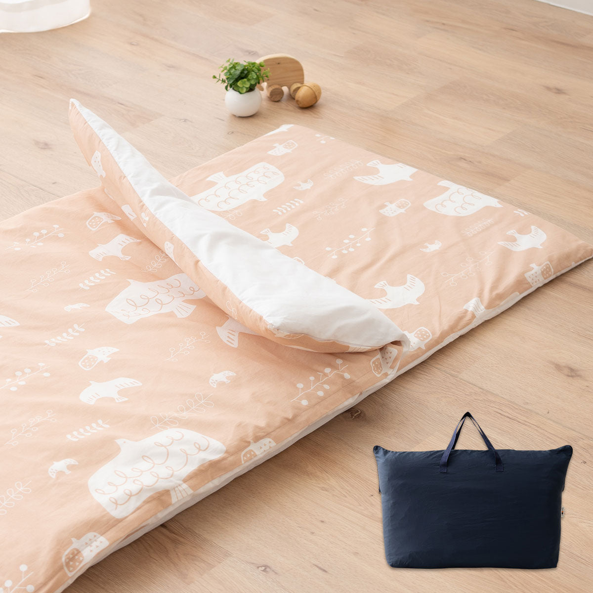 洗える お昼寝布団5点セット 撥水バック付き 70×120cm 掛け布団