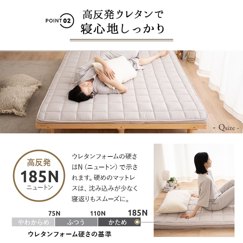 布団マットレス キングサイズ 極厚 9cm 折りたたみ 選べるタイプ 三つ折り 3つ折り マットレス 敷き布団