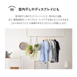 ハンガーパイプ 幅120cm 吊り下げ式 コ型 ネジ付き ハンガーラック シーリングハンガー ハンガーバー ランドリーバー 物干し 室内干し ディスプレイ ハンギング 吊り下げ収納 天井