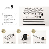 天井突っ張り式 突っ張り収納 突っ張りラック 高さ217～268cm スリム 玄関 リビング 賃貸 ハンガーラック ポールラック ポールハンガー コートハンガー 飾り棚 つっぱり ディスプレイ 工事不要