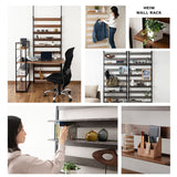 ウォールラック 幅60cm 幅80cm つっぱりタイプ 突っ張り棚 突っ張りラック ウォールシェルフ 収納棚 飾り棚 間仕切り 壁面収納 リビング収納 収納家具 ディスプレイ 賃貸 HEIM