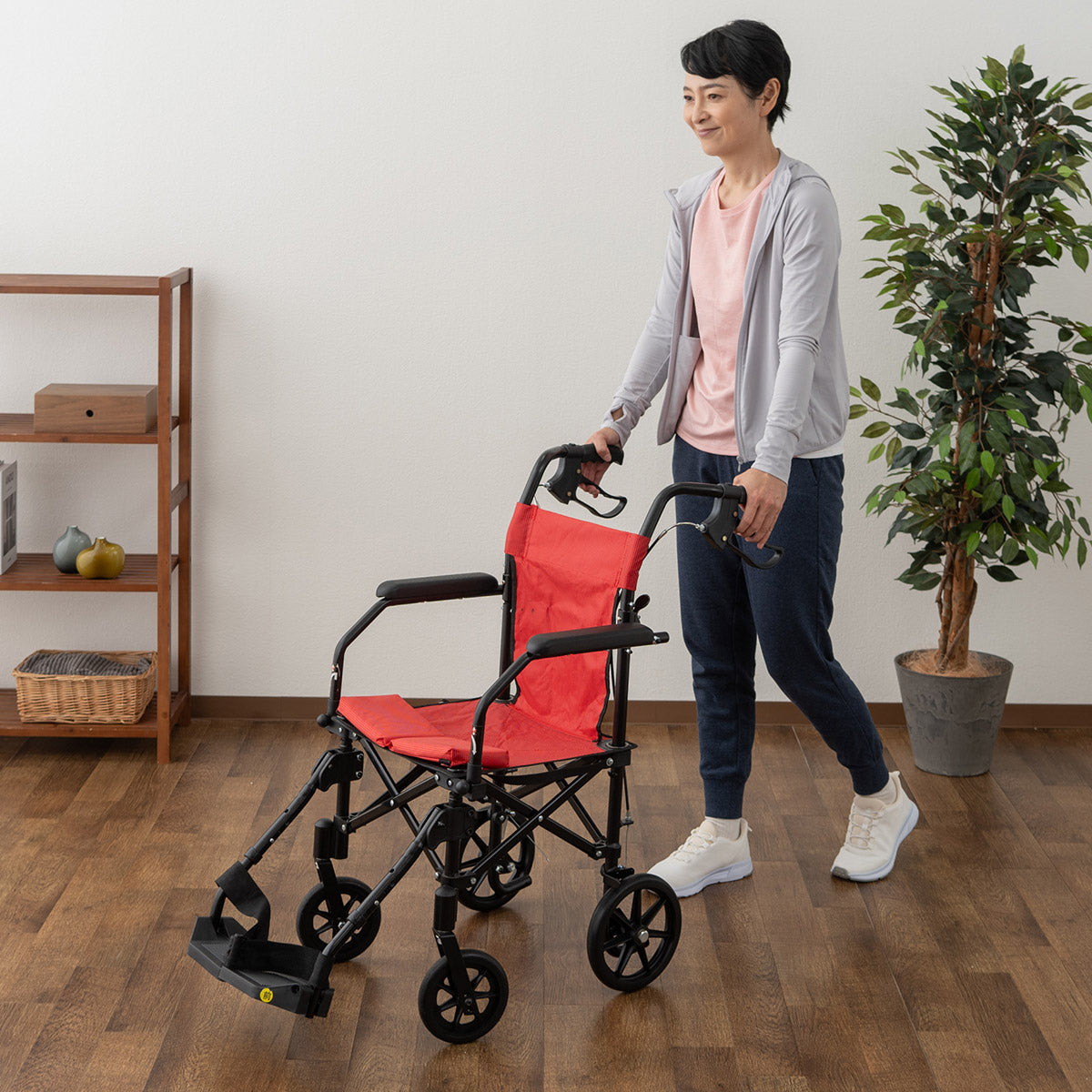 車椅子 介助用 折りたたみ 軽量 コンパクト 収納バッグ付き 介護