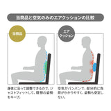 車椅子のクッションメーカーが作った腰クッション リクライニングチェア用 固定バンド付き バブルエアー調整 腰痛対策 医療 介護