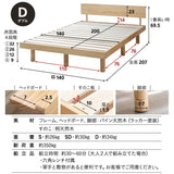 丈夫なすのこベッド 3つ折りマットレス 2点セット
