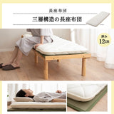 畳マット付き すのこベッド 3つ折りマットレス 3点セット コンパクトショート 幅65cm 奥行き185cm