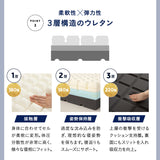 すのこベッド 3つ折りマットレス 2点セット