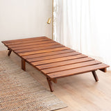 OSMOS 折りたたみベッド シングルサイズ 天然木 すのこ ベッド 調湿 高通気 湿気対策 カビ対策