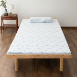 天然木すのこベッド 天然ラテックスマットレス 2点セット シングルサイズ