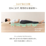 天然木すのこベッド 天然ラテックスマットレス 2点セット シングルサイズ