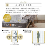 天然木すのこベッド ポケットコイルマットレス 2点セット シングルサイズ ( KAN SUNOKO BED / EMOOR GRAND POCKET COIL MATTRESS )