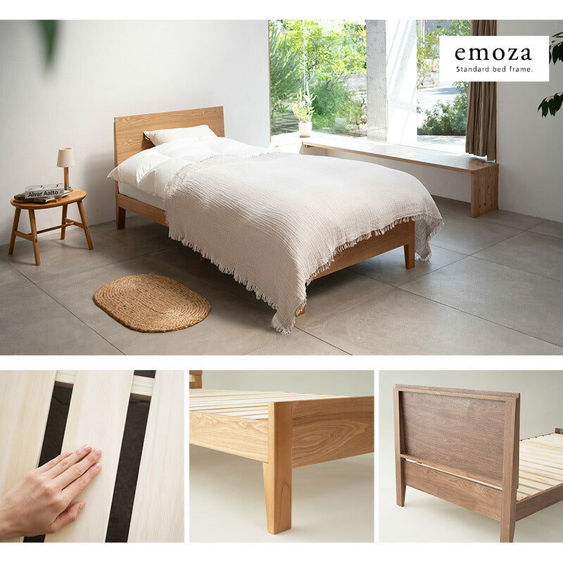 新品未使用　未開封　すのこベッド すのこベッド シングル ロータイプ ベッドフレーム 天然木 emoza