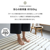 クローゼットに収納できる 4つ折り すのこベッド 完成品 ロータイプ 軽量 コンパクト 折りたたみベッド スノコベッド 四つ折り 折り畳み