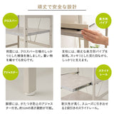 キッチンラック 幅60cm ロータイプ 3段 スライドトレー付き 大型レンジ対応 収納ラック スチールラック レンジ台 レンジラック レンジボード 収納棚 キャビネット ラック 冷蔵庫横 キッチン収納 収納家具