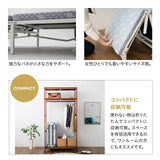 クローゼットに収納できる 折りたたみベッド 完成品 キャスター付き マットレス付
